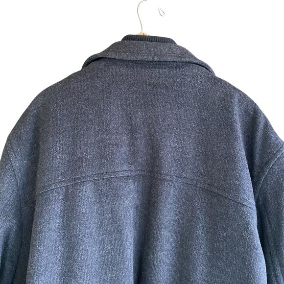 Men's 4X Wool Coat Gray PRONTO UOMO P-Coat Single-Breasted Classic Preppy Warm - Picture 15 of 16